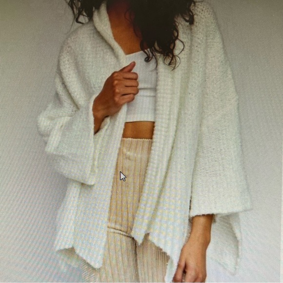 Free People Sweaters - Free People BFF Cardigan Women's Ivory Oversized Sweater Size Large